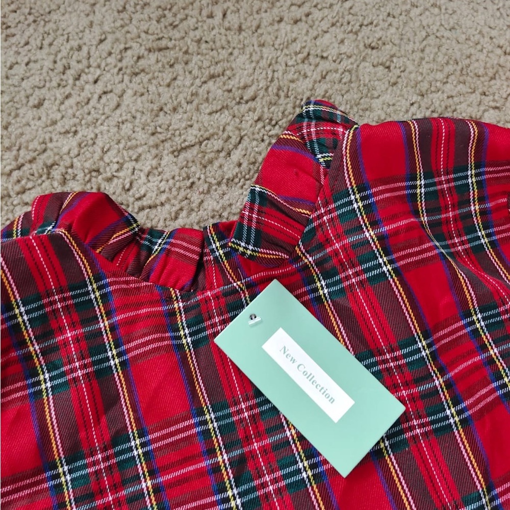 NWT Women's Fall Bow Tie Dress Casual Mini Dress Ruffle Mock Neck Long Sleeve - Picture 8 of 10